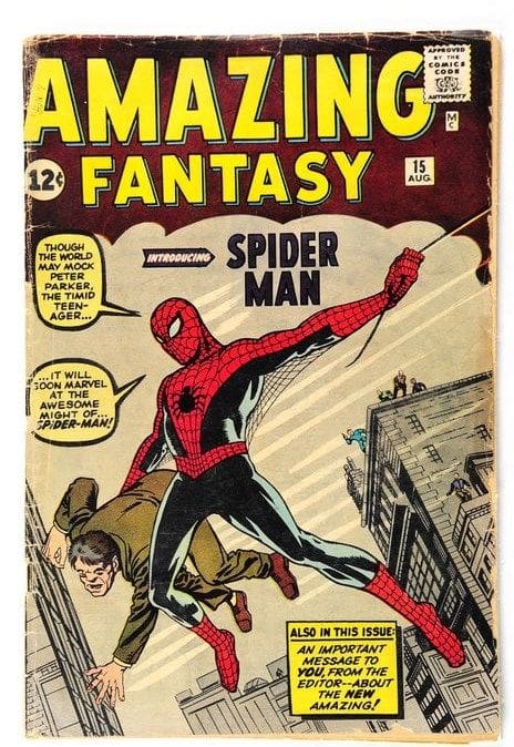 Spider-man first published story Spider-man first published story
